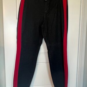 Women XL Blue and Red Striped Pants